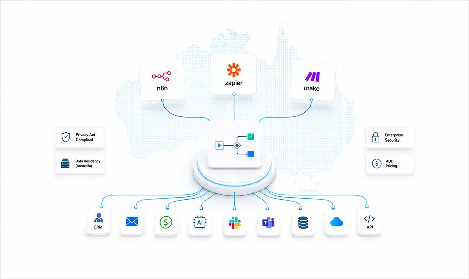 n8n vs Zapier vs Make for Australian Businesses in 2026
